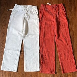lululemon athletica White and Red Track Pants